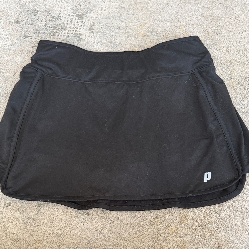 (309)Prince Charcoal Athletic Skort